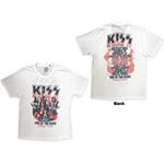 Kiss - Kiss Unisex T-Shirt: End Of The Road Band Playing (Back Print) (Large)