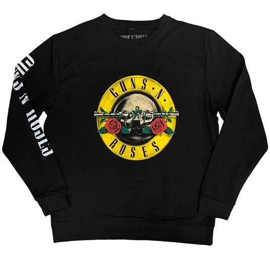 Guns N Roses - Guns N'' Roses Unisex Sweatshirt: Classic Logo (Sleeve Print) (Medium)