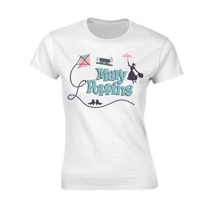 T-Shirt Donna Tg. S Disney - Mary Poppins Logos
