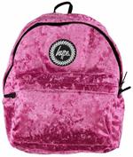 Zaino Hype Lemonade Velour Velluto Rosa - 30x40x15 cm