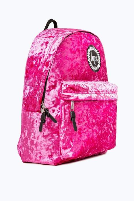 Zaino Hype Lemonade Velour Velluto Rosa - 30x40x15 cm - 3