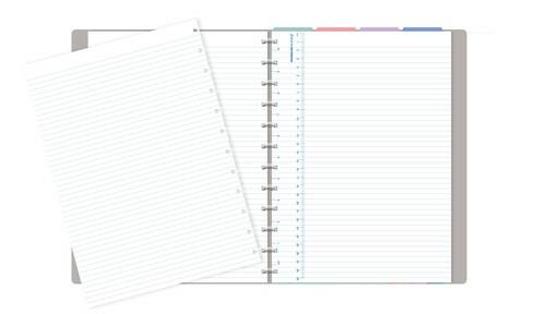 Taccuino Notebook ad anelli A4 Filofax Grigio - 2