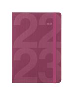 Agenda accademica Letts 2022/23, 12 mesi, giornaliera, Block A5 con appuntamenti, rosa - 21 x 15 cm