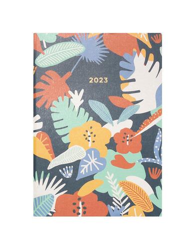 Agenda Letts 2023, 12 mesi, settimanale, Rainforest A5, Verde - 21 x 15 cm