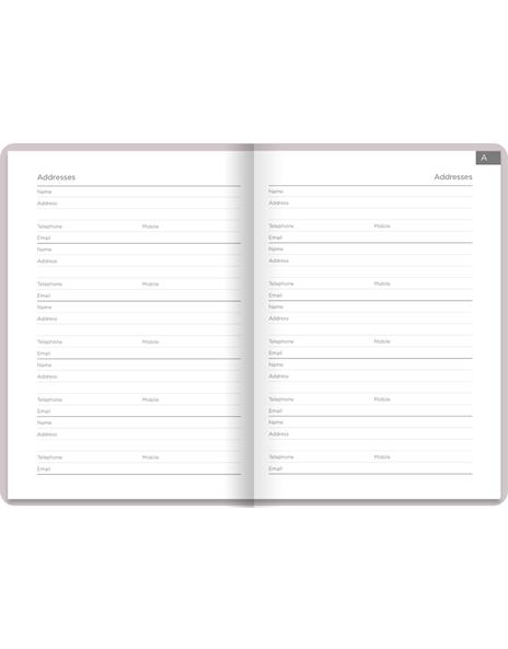 Taccuino Pastel A6 Address Book Stone A6 Stone - 2