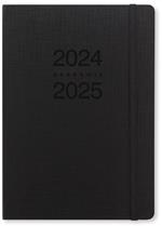 Agenda accademica Letts 2024-2025, 12 mesi, Memo A5, giornaliera, Nero - 21 x 15 cm