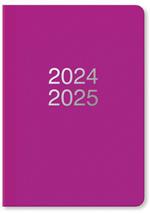 Agenda accademica Letts 2024-2025, 12 mesi, settimanale, Dazzle A5 Viola - 21 x 15 cm