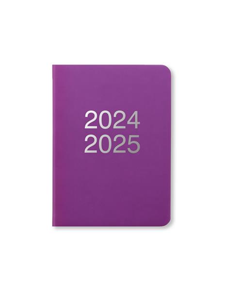 Agenda accademica Letts 2024-2025, 12 mesi, Dazzle A6, giornaliera, Viola - 15 x 10,5 cm