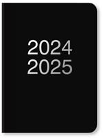 Agenda accademica Letts 2024-2025, 12 mesi, settimanale, Dazzle A6 Nero - 15 x 10,5 cm