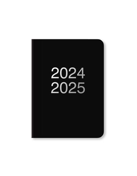 Agenda accademica Letts 2024-2025, 12 mesi, settimanale, Dazzle A6 Nero - 15 x 10,5 cm