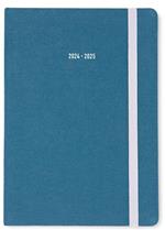 Agenda accademica Letts 2024-2025, 12 mesi, settimanale, Raw A5 Celeste - 21 x 15 cm