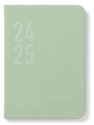 Agenda accademica Letts 2024-2025, 12 mesi, giornaliera, Conscious A6 Dtp W/Appts, multinlingue, Salvia - 14,8 x 10,5 cm