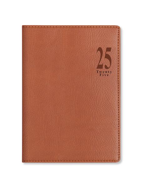 Agenda annuale 2025 Letts 12 Mesi, Milano A5 settimanale Beige - 21 x 14,8 cm