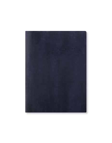 Agenda annuale 2025 Letts 12 Mesi, Lecassa A6+ settimanale blu - 16,5 x 12 cm