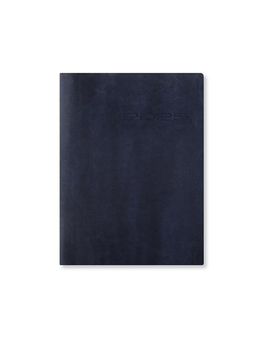 Agenda annuale 2025 Letts 12 Mesi, Lecassa A6+ settimanale blu - 16,5 x 12 cm