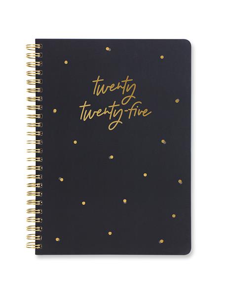 Agenda annuale 2025 Letts 12 Mesi, Celebrate A5 settimanale grigio - 21 x 14,8 cm