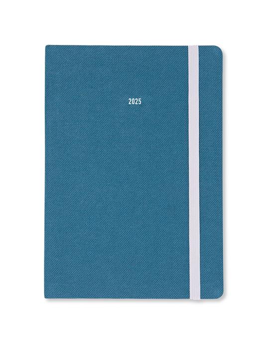 Agenda annuale 2025 Letts 12 Mesi, Raw A5 settimanale celeste - 21 x 14,8 cm