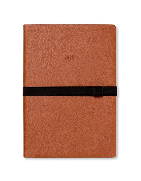 Agenda annuale 2025 Letts 12 Mesi, Oslo A5 settimanale cuoio - 21 x 14,8 cm