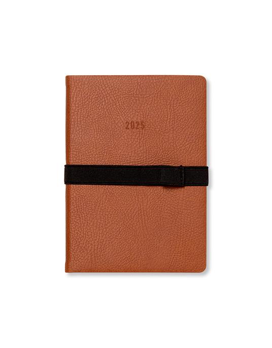 Agenda annuale 2025 Letts 12 Mesi, Oslo A6 settimanale cuoio - 14,8 x 10,5 cm