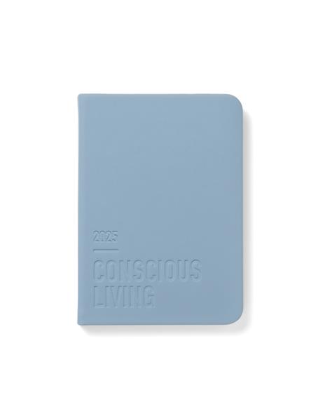Agenda annuale 2025 Letts 12 Mesi, Conscious A6 settimanale azzurro - 14,8 x 10,5 cm