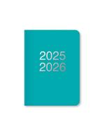 Agenda accademica 2025-2026 Dazzle A6 Giornaliero ML Turchese - 14,8 x 10,5 cm