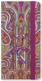 Agenda accademica 2025-2026 Paisley Slim Settimanale Salamandra - 16,6 x 8,2 cm