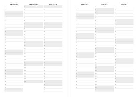 Agenda accademica 2025-2026 Conscious A6 Giornaliero Cipria - 14,8 x 10,5 cm - 5