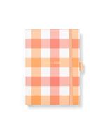 Agenda accademica 2025-2026 Gingham A6 Settimanale Arancione - 14,8 x 10,5 cm