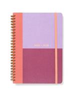 Agenda accademica 2025-2026 Colour Block A5 Giornaliero Lampone - 21 x 14,8 cm