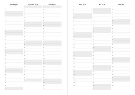Agenda accademica 2025-2026 Colour Block A6 Giornaliero Lime - 14,8 x 10,5 cm - 4