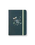 Agenda accademica 2025-2026 Bumblebee A6 Giornaliero Verde scuro - 14,8 x 10,5 cm