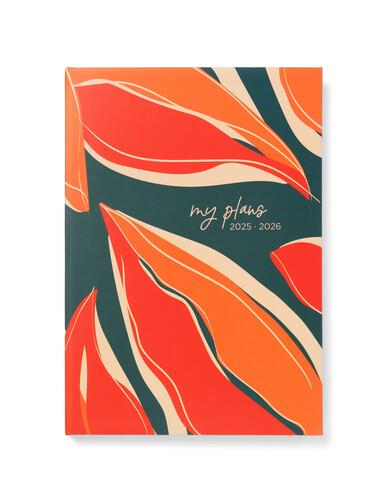 Agenda accademica 2025-2026 Botanics A5 Giornaliero Verde - 21 x 14,8 cm