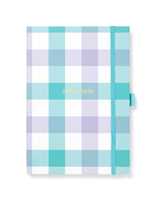 Cartoleria Agenda accademica 2025-2026 Gingham A5 Settimanale Azzurro - 21 x 14,8 cm Letts