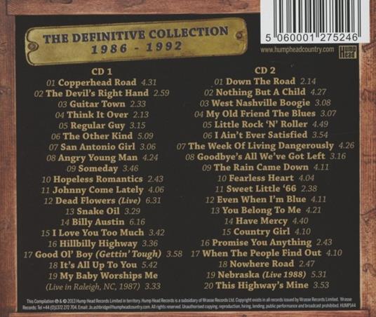 Definitive Collection - CD Audio di Steve Earle - 2