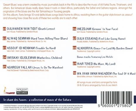 Mississippi to Sahara - CD Audio di Faris - 2