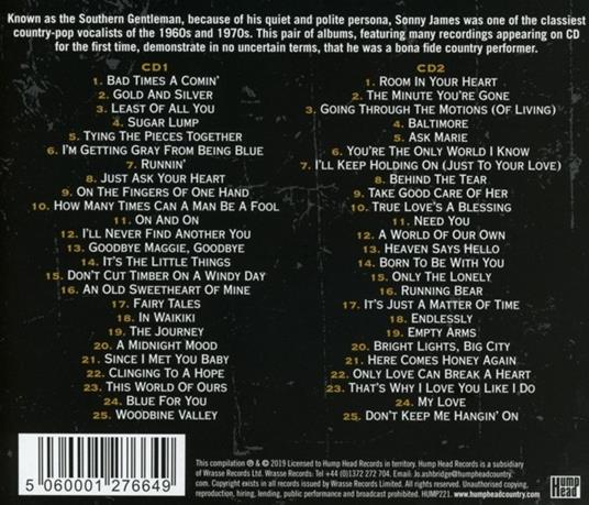Capitol Hits 1963-1972 - CD Audio di Sonny James - 2