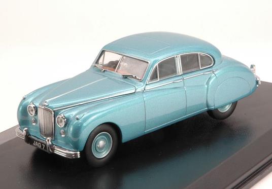 Jaguar Mk VII Mk7 1953 Metallic Light Blue 1:43 Model OXFJAGVII005