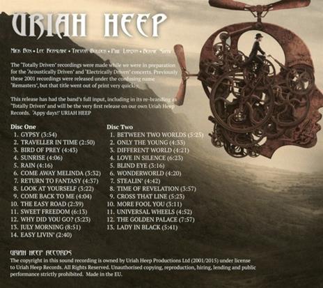 Totally Driven (Digipack) - CD Audio + DVD di Uriah Heep - 2