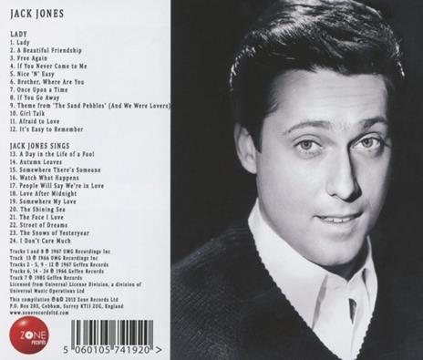 Lady-Jack Jones Sings - CD Audio di Jack Jones - 2
