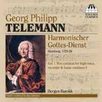 Harmonisches Gottes-Dienst vol.1: Cantate per soprano, flauto dolce e basso continuo - CD Audio di Georg Philipp Telemann
