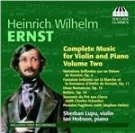 Musica per Violino e Pianoforte vol.2 - CD Audio di Heinrich Wilhelm Ernst,Ian Hobson