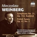 Sinfonia n.21 - Melodie polacche op.47 - CD Audio di Mieczyslaw Weinberg