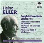 Opere per pianoforte vol.5 - CD Audio di Heino Eller