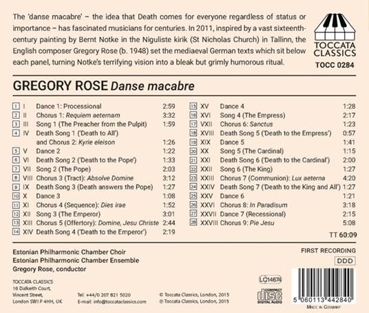 Danse Macabre - CD Audio di Gregory Rose - 2