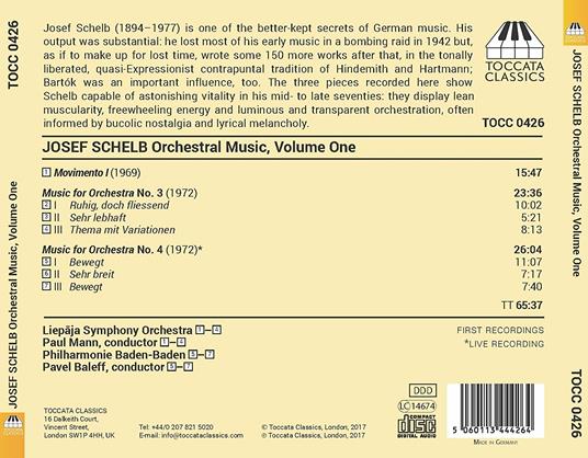 Opere per orchestra vol.1 - CD Audio di Paul Mann,Philharmonie Baden Baden,Josef Schelb - 2