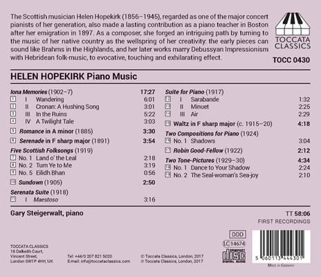 Opere per pianoforte - CD Audio di Helen Hopekirk,Gary Steigerwalt - 2