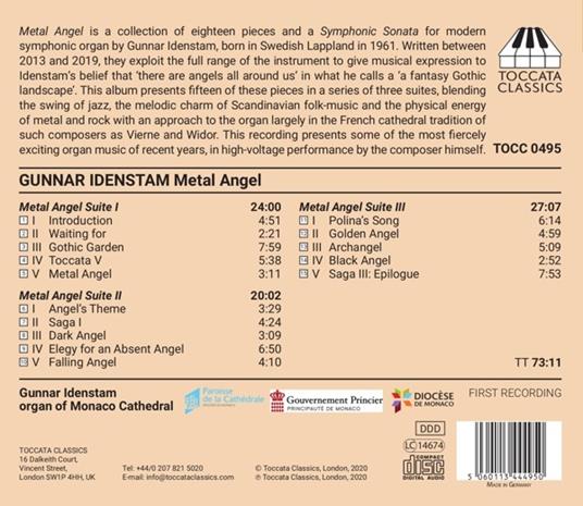 Metal Angel - CD Audio di Gunnar Idenstam - 2