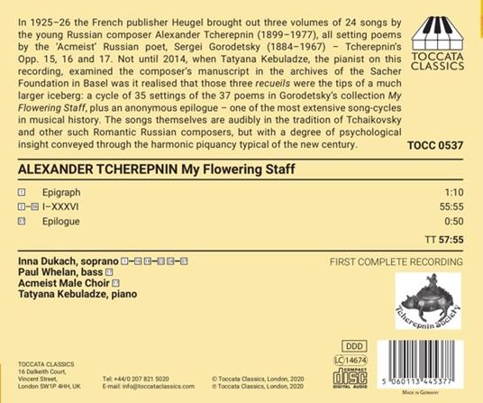 My Flowering Staff - CD Audio di Alexander Tcherepnin - 3