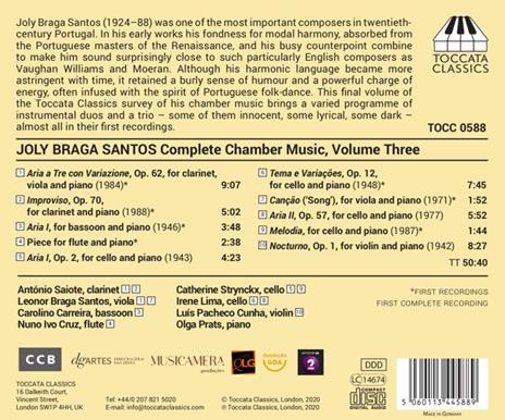 Complete Chamber Music Vol.3 - CD Audio di Joly Braga Santos - 2