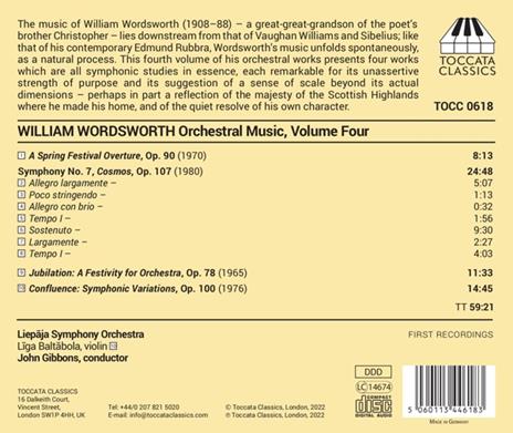Musica per orchestra completa vol.4 - CD Audio di William Wordsworth - 2
